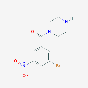 1-(3-Bromo-5-nitrobenzoyl)piperazine