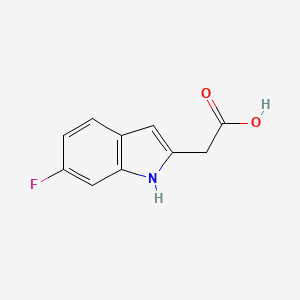 molecular formula C10H8FNO2 B14060241 2-(6-fluoro-1H-indol-2-yl)acetic acid 