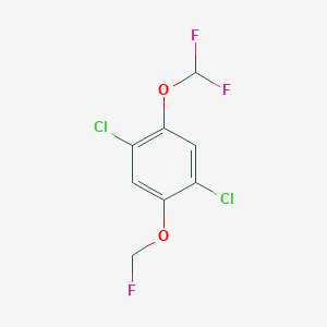 1,4-Dichloro-2-difluoromethoxy-5-(fluoromethoxy)benzene