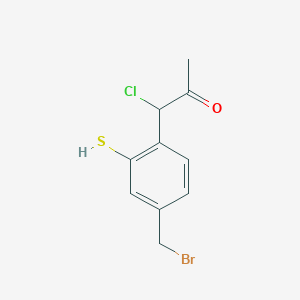 1-(4-(Bromomethyl)-2-mercaptophenyl)-1-chloropropan-2-one