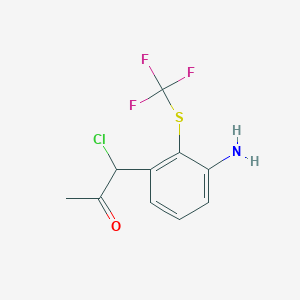 1-(3-Amino-2-(trifluoromethylthio)phenyl)-1-chloropropan-2-one