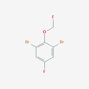 1,3-Dibromo-5-fluoro-2-(fluoromethoxy)benzene