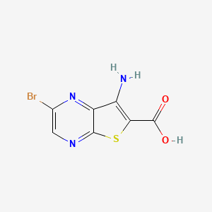 7-Amino-2-bromothieno[2,3-b]pyrazine-6-carboxylic acid