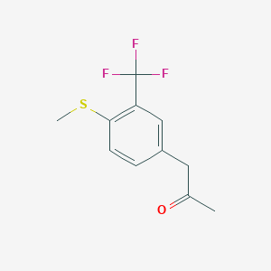 1-(4-(Methylthio)-3-(trifluoromethyl)phenyl)propan-2-one