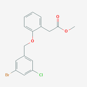 Methyl 2-(2-((3-bromo-5-chlorobenzyl)oxy)phenyl)acetate