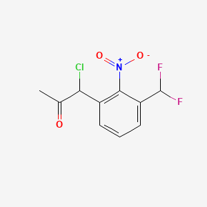 1-Chloro-1-(3-(difluoromethyl)-2-nitrophenyl)propan-2-one