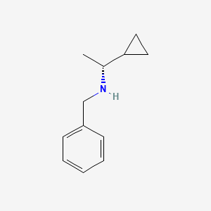 molecular formula C12H17N B14060360 (R)-N-benzyl-1-cyclopropylethanamine 