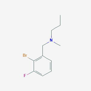 B1406041 (2-Bromo-3-fluorobenzyl)-methylpropylamine CAS No. 1542910-69-9