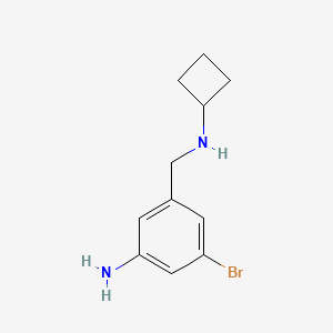 B1406043 3-Bromo-5-[(cyclobutylamino)methyl]aniline CAS No. 1510222-80-6