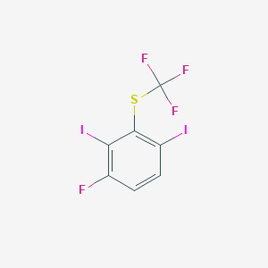 1,3-Diiodo-4-fluoro-2-(trifluoromethylthio)benzene