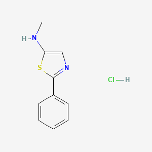 N-methyl-2-phenyl-1,3-thiazol-5-amine hydrochloride