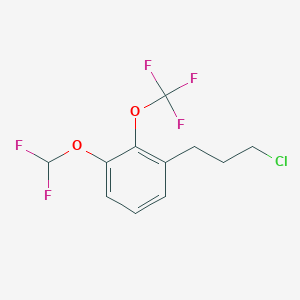 1-(3-Chloropropyl)-3-(difluoromethoxy)-2-(trifluoromethoxy)benzene