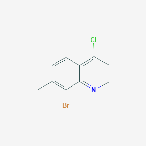 B1406046 8-Bromo-4-chloro-7-methylquinoline CAS No. 1388027-41-5
