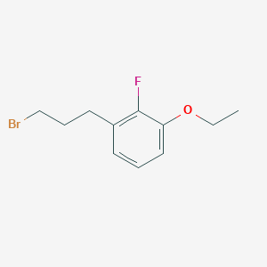 molecular formula C11H14BrFO B14060496 1-(3-Bromopropyl)-3-ethoxy-2-fluorobenzene 