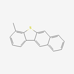 molecular formula C17H12S B14060523 BENZO(b)NAPHTHO(2,3-d)THIOPHENE, 4-METHYL- CAS No. 36821-08-6