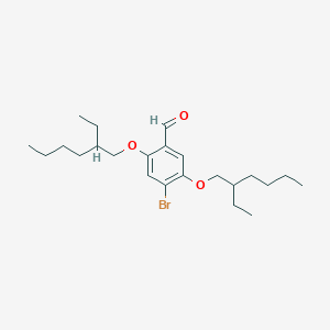 molecular formula C23H37BrO3 B14060527 4-Bromo-2,5-bis((2-ethylhexyl)oxy)benzaldehyde 