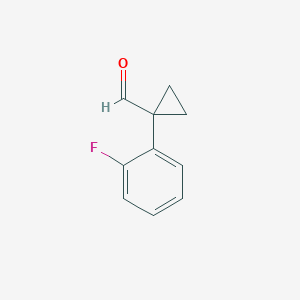 molecular formula C10H9FO B1406055 1-(2-氟苯基)环丙烷甲醛 CAS No. 1267971-50-5