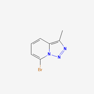 molecular formula C7H6BrN3 B14060574 7-Bromo-3-methyl-[1,2,3]triazolo[1,5-a]pyridine 