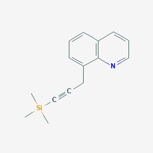 molecular formula C15H17NSi B14060600 8-(3-(Trimethylsilyl)prop-2-yn-1-yl)quinoline CAS No. 2007909-09-1