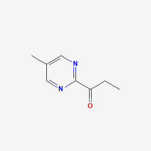 B1406061 1-(5-Methylpyrimidin-2-yl)propan-1-one CAS No. 1554525-62-0