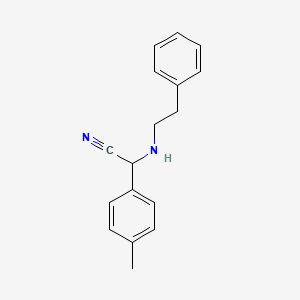 molecular formula C17H18N2 B1406063 2-(苯乙氨基)-2-(对甲苯基)乙腈 CAS No. 1018502-89-0