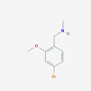 molecular formula C9H12BrNO B1406070 [(4-溴-2-甲氧基苯基)甲基](甲基)胺 CAS No. 1095097-41-8