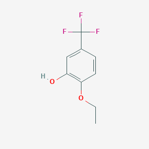molecular formula C9H9F3O2 B1406077 2-Ethoxy-5-(trifluoromethyl)phenol CAS No. 1484143-94-3
