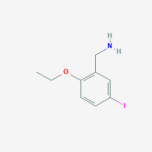 molecular formula C9H12INO B1406078 2-Ethoxy-5-iodobenzylamine CAS No. 1498415-40-9