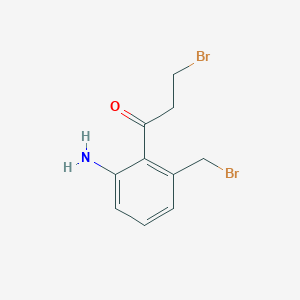 1-(2-Amino-6-(bromomethyl)phenyl)-3-bromopropan-1-one