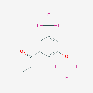 1-(3-(Trifluoromethoxy)-5-(trifluoromethyl)phenyl)propan-1-one