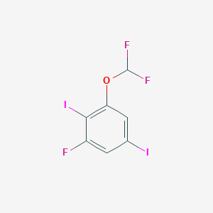 1-Difluoromethoxy-2,5-diiodo-3-fluorobenzene