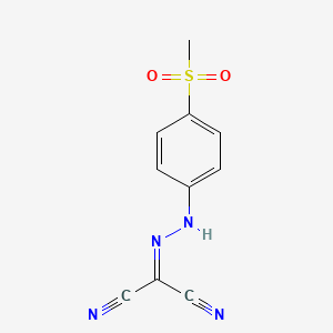 Propanedinitrile, ((4-(methylsulfonyl)phenyl)hydrazono)-