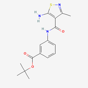 tert-Butyl 3-(5-amino-3-methylisothiazole-4-carboxamido)benzoate