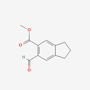 Methyl 6-formyl-2,3-dihydro-1H-indene-5-carboxylate