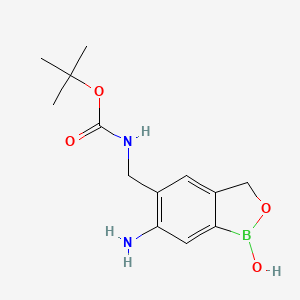 Tert-butyl ((6-amino-1-hydroxy-1,3-dihydrobenzo[c][1,2]oxaborol-5-yl)methyl)carbamate