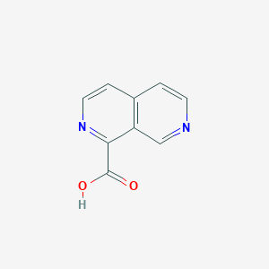 molecular formula C9H6N2O2 B1406115 2,7-萘啶-1-羧酸 CAS No. 1140240-08-9
