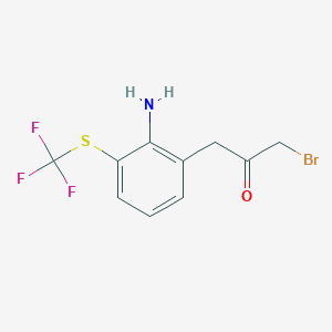 1-(2-Amino-3-(trifluoromethylthio)phenyl)-3-bromopropan-2-one