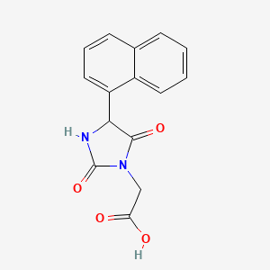 2-(4-(Naphthalen-1-yl)-2,5-dioxoimidazolidin-1-yl)acetic acid