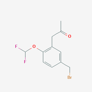 1-(5-(Bromomethyl)-2-(difluoromethoxy)phenyl)propan-2-one