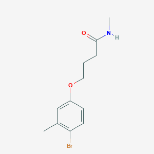 B1406120 4-(4-Bromo-3-methylphenoxy)-N-methylbutanamide CAS No. 1549400-92-1