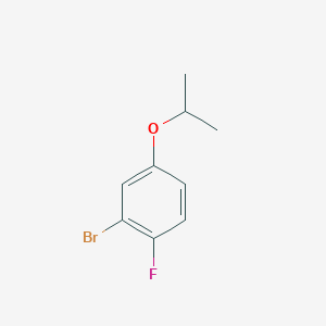 molecular formula C9H10BrFO B1406121 2-溴-1-氟-4-(丙-2-氧基)苯 CAS No. 1369935-93-2