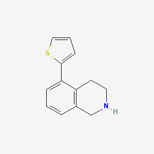B1406127 5-(Thiophen-2-yl)-1,2,3,4-tetrahydroisoquinoline CAS No. 1518421-00-5