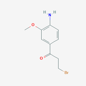 1-(4-Amino-3-methoxyphenyl)-3-bromopropan-1-one