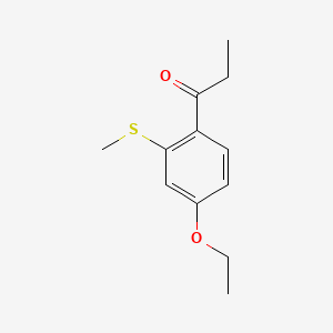 1-(4-Ethoxy-2-(methylthio)phenyl)propan-1-one