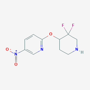 2-((3,3-Difluoropiperidin-4-yl)oxy)-5-nitropyridine