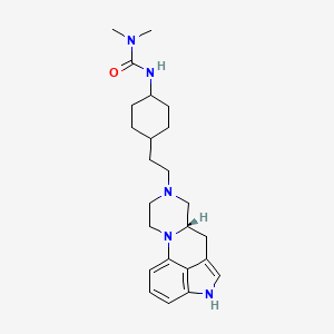 1,1-dimethyl-3-[4-[2-[(7S)-2,5,11-triazatetracyclo[7.6.1.02,7.012,16]hexadeca-1(15),9,12(16),13-tetraen-5-yl]ethyl]cyclohexyl]urea