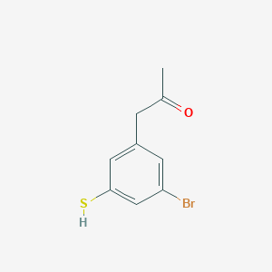 1-(3-Bromo-5-mercaptophenyl)propan-2-one