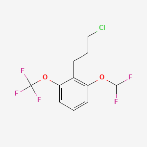 1-(3-Chloropropyl)-2-(difluoromethoxy)-6-(trifluoromethoxy)benzene