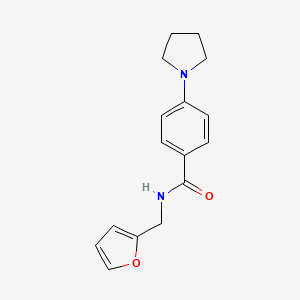 N-(furan-2-ylmethyl)-4-(pyrrolidin-1-yl)benzamide