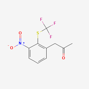 1-(3-Nitro-2-(trifluoromethylthio)phenyl)propan-2-one